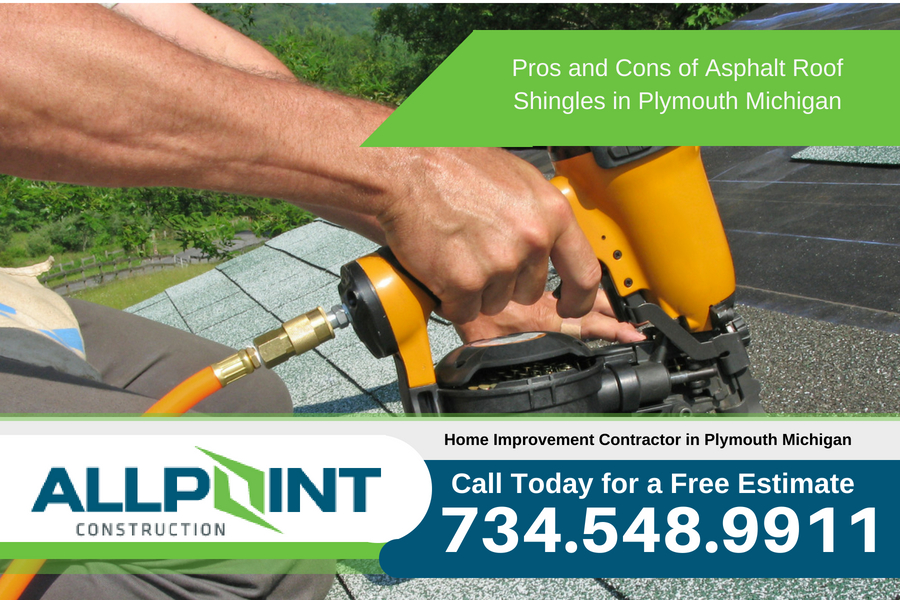 Pros and Cons of Asphalt Roof Shingles in Plymouth Michigan