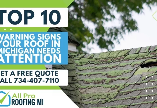 Top 10 Warning Signs Your Roof in Michigan Needs Attention